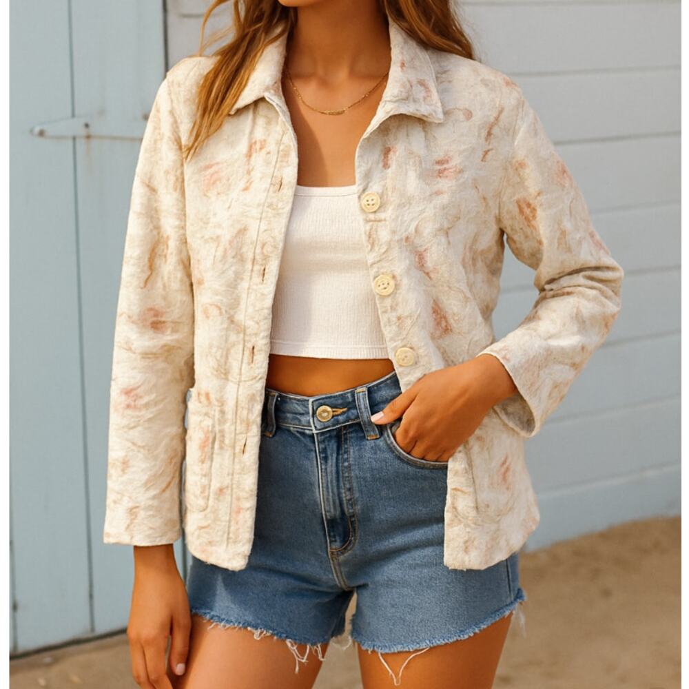 Parsley & Sage Reversible Button Up Jacket Size M… - image 1